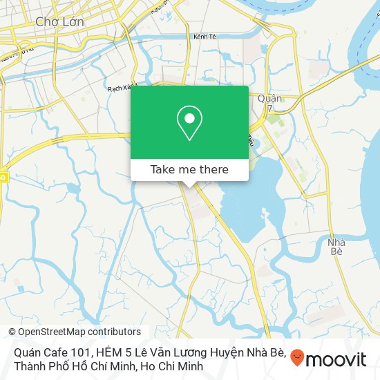 Quán Cafe 101, HẺM 5 Lê Văn Lương Huyện Nhà Bè, Thành Phố Hồ Chí Minh map