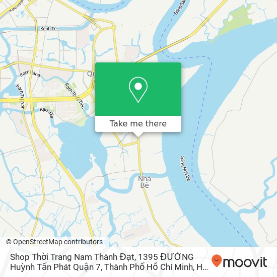 Shop Thời Trang Nam Thành Đạt, 1395 ĐƯỜNG Huỳnh Tấn Phát Quận 7, Thành Phố Hồ Chí Minh map