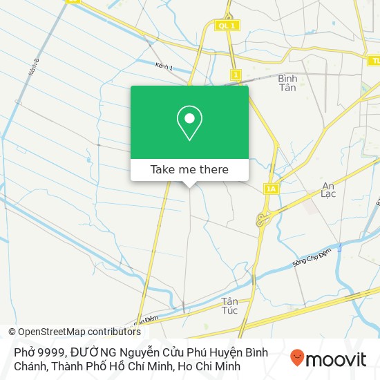 Phở 9999, ĐƯỜNG Nguyễn Cửu Phú Huyện Bình Chánh, Thành Phố Hồ Chí Minh map