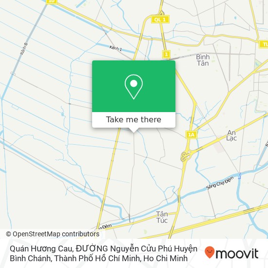 Quán Hương Cau, ĐƯỜNG Nguyễn Cửu Phú Huyện Bình Chánh, Thành Phố Hồ Chí Minh map