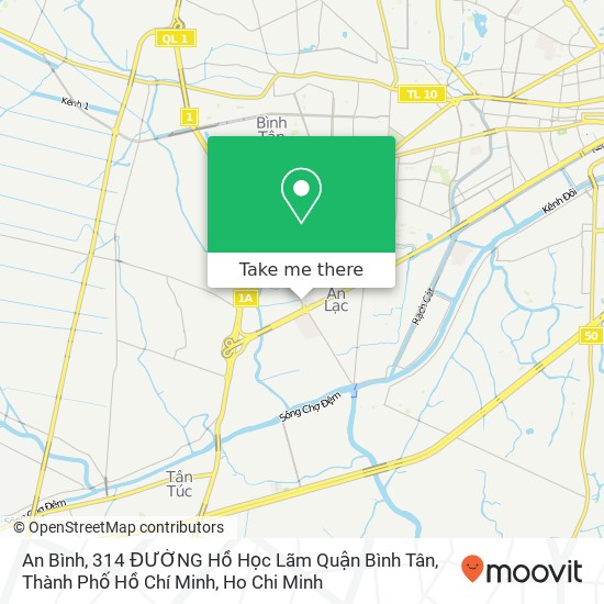 An Bình, 314 ĐƯỜNG Hồ Học Lãm Quận Bình Tân, Thành Phố Hồ Chí Minh map