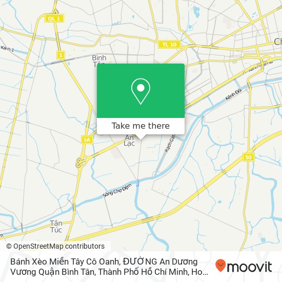 Bánh Xèo Miền Tây Cô Oanh, ĐƯỜNG An Dương Vương Quận Bình Tân, Thành Phố Hồ Chí Minh map