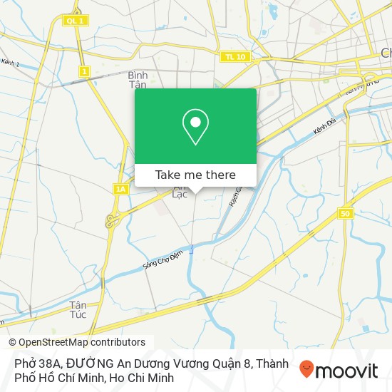Phở 38A, ĐƯỜNG An Dương Vương Quận 8, Thành Phố Hồ Chí Minh map