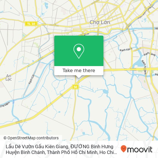 Lẩu Dê Vườn Gấu Kiên Giang, ĐƯỜNG Bình Hưng Huyện Bình Chánh, Thành Phố Hồ Chí Minh map