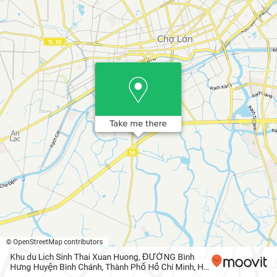 Khu du Lich Sinh Thai Xuan Huong, ĐƯỜNG Bình Hưng Huyện Bình Chánh, Thành Phố Hồ Chí Minh map