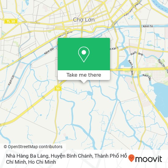 Nhà Hàng Ba Làng, Huyện Bình Chánh, Thành Phố Hồ Chí Minh map