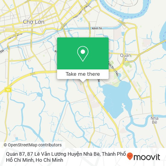 Quán 87, 87 Lê Văn Lương Huyện Nhà Bè, Thành Phố Hồ Chí Minh map