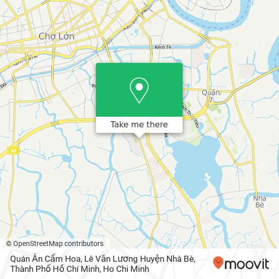 Quán Ăn Cẩm Hoa, Lê Văn Lương Huyện Nhà Bè, Thành Phố Hồ Chí Minh map