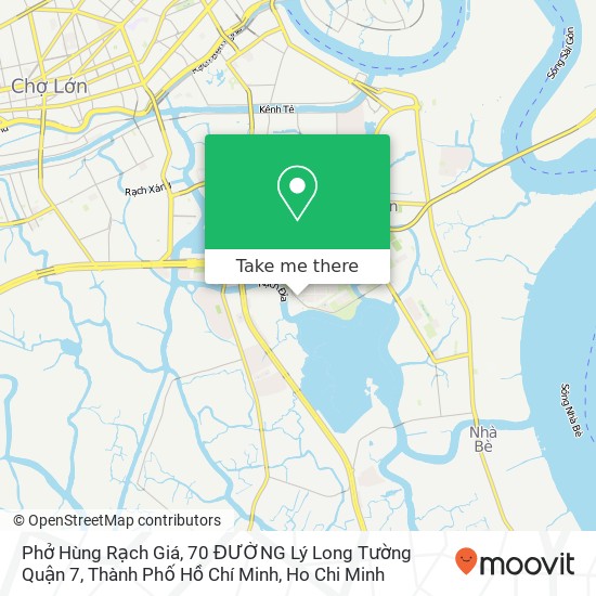 Phở Hùng Rạch Giá, 70 ĐƯỜNG Lý Long Tường Quận 7, Thành Phố Hồ Chí Minh map