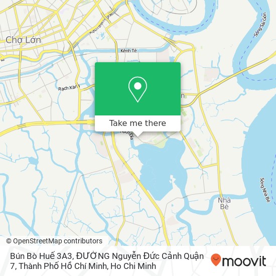 Bún Bò Huế 3A3, ĐƯỜNG Nguyễn Đức Cảnh Quận 7, Thành Phố Hồ Chí Minh map