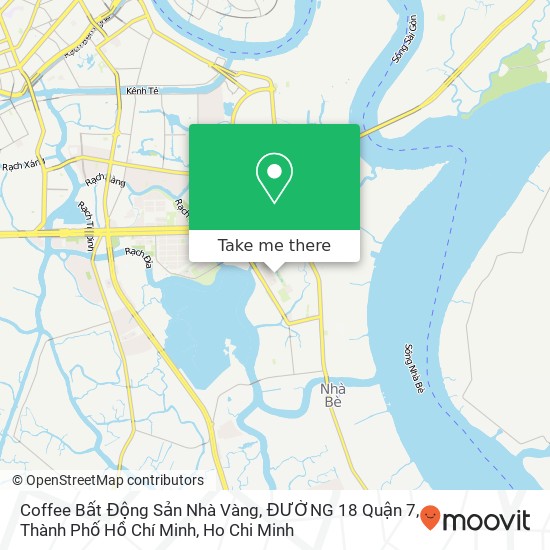 Coffee Bất Động Sản Nhà Vàng, ĐƯỜNG 18 Quận 7, Thành Phố Hồ Chí Minh map