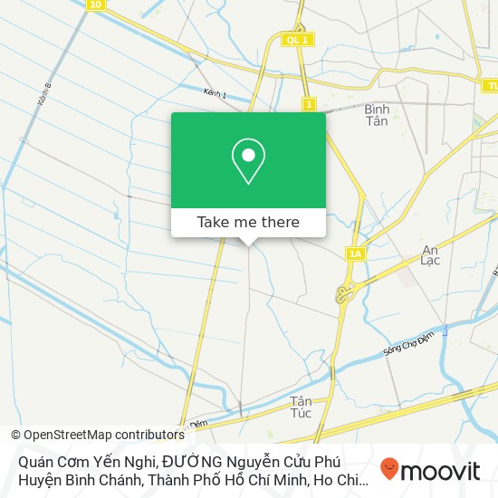 Quán Cơm Yến Nghi, ĐƯỜNG Nguyễn Cửu Phú Huyện Bình Chánh, Thành Phố Hồ Chí Minh map