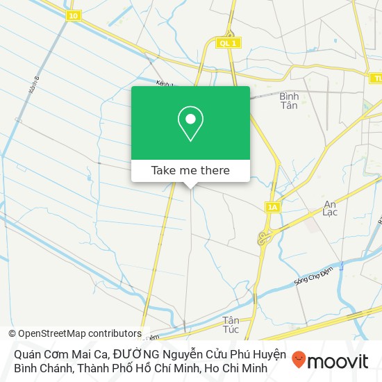 Quán Cơm Mai Ca, ĐƯỜNG Nguyễn Cửu Phú Huyện Bình Chánh, Thành Phố Hồ Chí Minh map