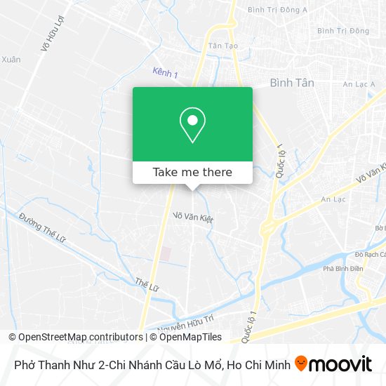 Phở Thanh Như 2-Chi Nhánh Cầu Lò Mổ map