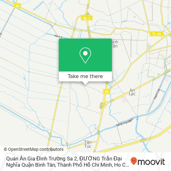 Quán Ăn Gia Đình Trường Sa 2, ĐƯỜNG Trần Đại Nghĩa Quận Bình Tân, Thành Phố Hồ Chí Minh map