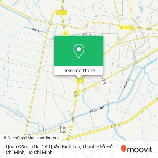 Quán Cơm Trưa, 1A Quận Bình Tân, Thành Phố Hồ Chí Minh map