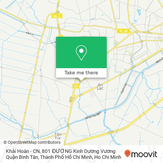 Khải Hoàn - CN, 801 ĐƯỜNG Kinh Dương Vương Quận Bình Tân, Thành Phố Hồ Chí Minh map