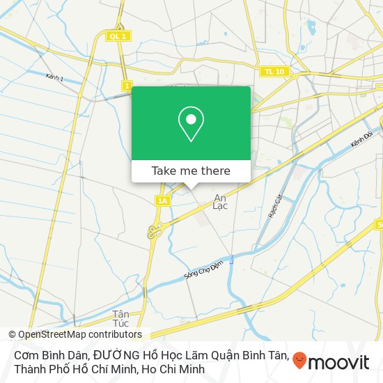 Cơm Bình Dân, ĐƯỜNG Hồ Học Lãm Quận Bình Tân, Thành Phố Hồ Chí Minh map