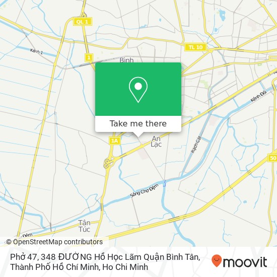 Phở 47, 348 ĐƯỜNG Hồ Học Lãm Quận Bình Tân, Thành Phố Hồ Chí Minh map