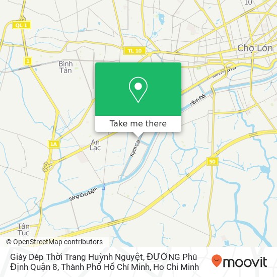 Giày Dép Thời Trang Huỳnh Nguyệt, ĐƯỜNG Phú Định Quận 8, Thành Phố Hồ Chí Minh map