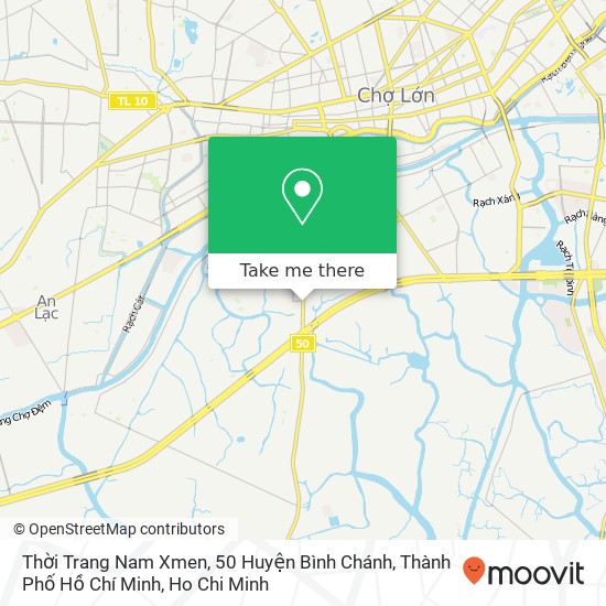 Thời Trang Nam Xmen, 50 Huyện Bình Chánh, Thành Phố Hồ Chí Minh map