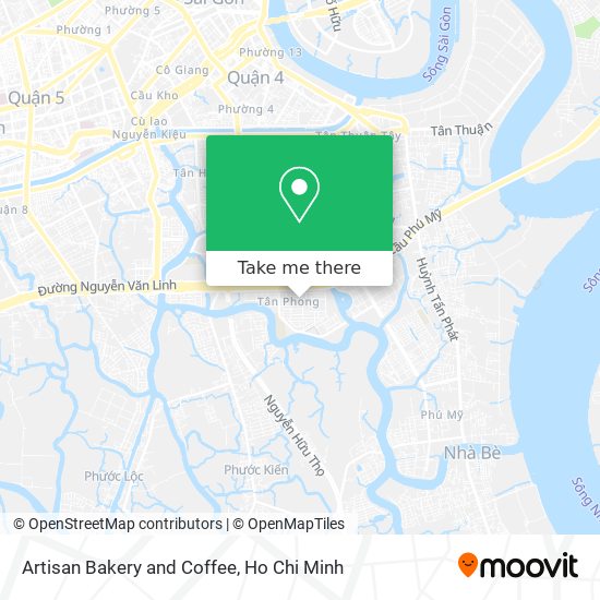 Artisan Bakery and Coffee map