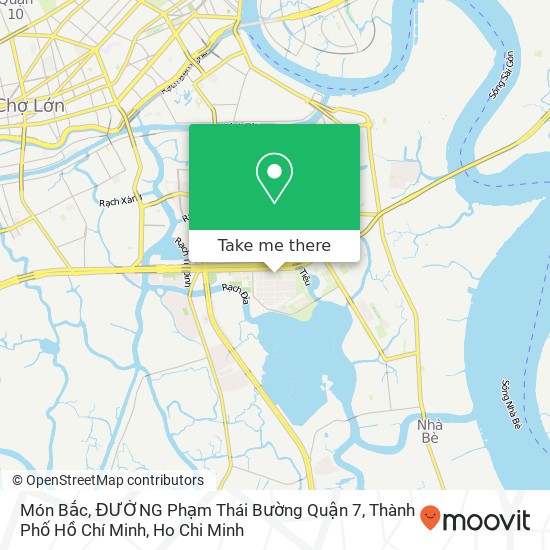 Món Bắc, ĐƯỜNG Phạm Thái Bường Quận 7, Thành Phố Hồ Chí Minh map