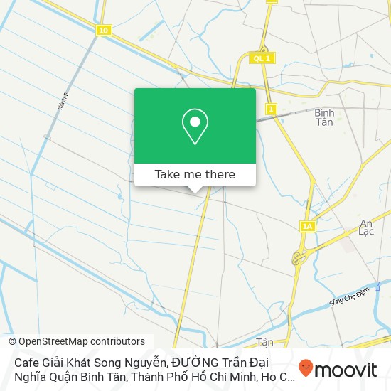 Cafe Giải Khát Song Nguyễn, ĐƯỜNG Trần Đại Nghĩa Quận Bình Tân, Thành Phố Hồ Chí Minh map