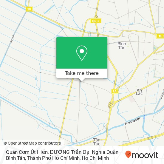 Quán Cơm Út Hiền, ĐƯỜNG Trần Đại Nghĩa Quận Bình Tân, Thành Phố Hồ Chí Minh map