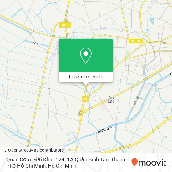 Quán Cơm Giải Khát 124, 1A Quận Bình Tân, Thành Phố Hồ Chí Minh map