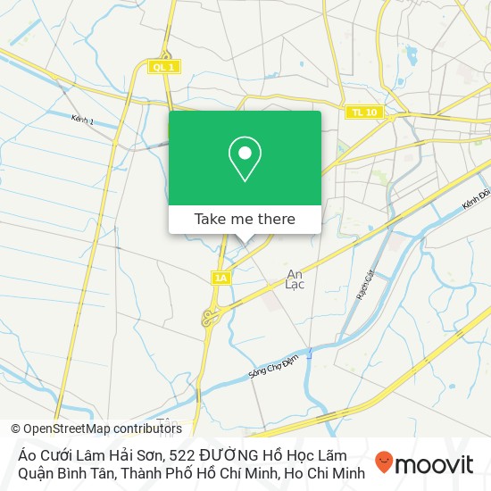 Áo Cưới Lâm Hải Sơn, 522 ĐƯỜNG Hồ Học Lãm Quận Bình Tân, Thành Phố Hồ Chí Minh map