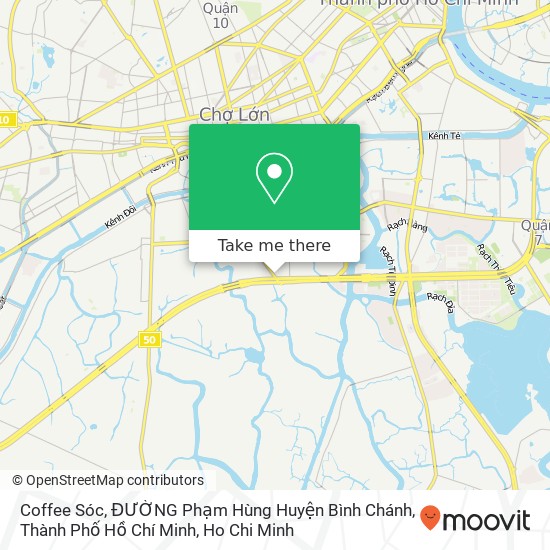 Coffee Sóc, ĐƯỜNG Phạm Hùng Huyện Bình Chánh, Thành Phố Hồ Chí Minh map