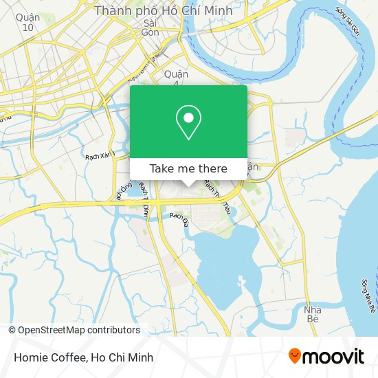Homie Coffee map