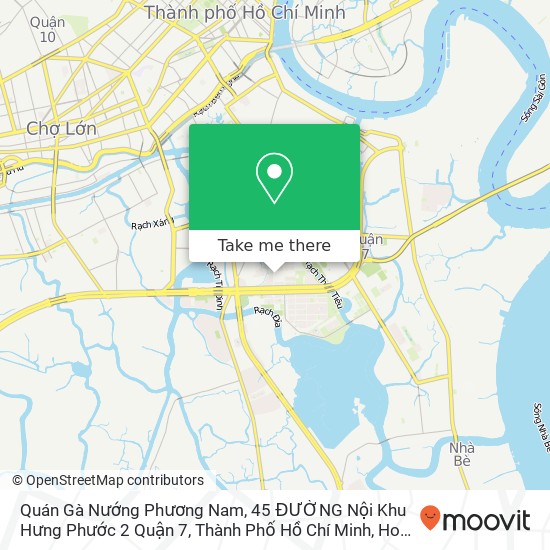 Quán Gà Nướng Phương Nam, 45 ĐƯỜNG Nội Khu Hưng Phước 2 Quận 7, Thành Phố Hồ Chí Minh map