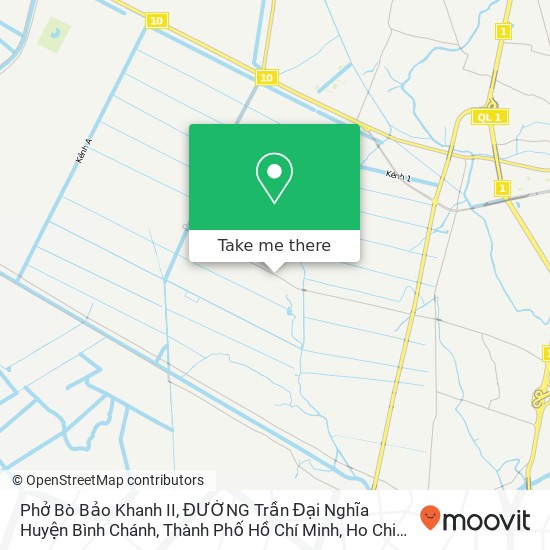 Phở Bò Bảo Khanh II, ĐƯỜNG Trần Đại Nghĩa Huyện Bình Chánh, Thành Phố Hồ Chí Minh map