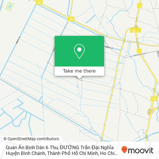 Quán Ăn Bình Dân 6 Thu, ĐƯỜNG Trần Đại Nghĩa Huyện Bình Chánh, Thành Phố Hồ Chí Minh map