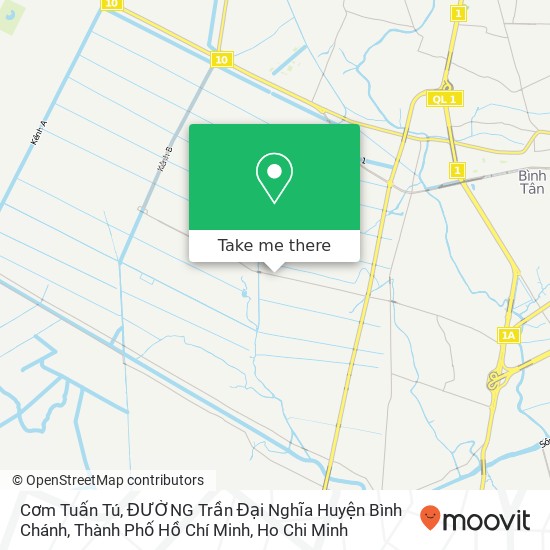 Cơm Tuấn Tú, ĐƯỜNG Trần Đại Nghĩa Huyện Bình Chánh, Thành Phố Hồ Chí Minh map