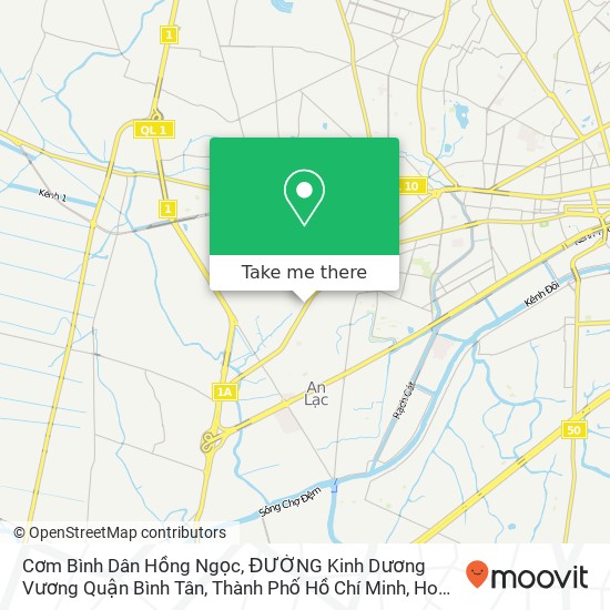 Cơm Bình Dân Hồng Ngọc, ĐƯỜNG Kinh Dương Vương Quận Bình Tân, Thành Phố Hồ Chí Minh map
