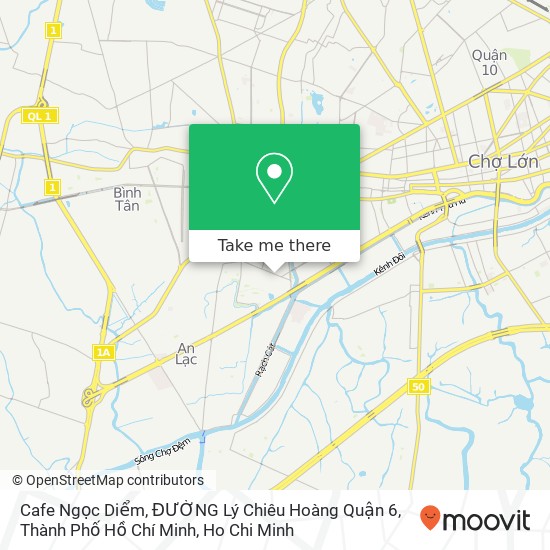 Cafe Ngọc Diểm, ĐƯỜNG Lý Chiêu Hoàng Quận 6, Thành Phố Hồ Chí Minh map