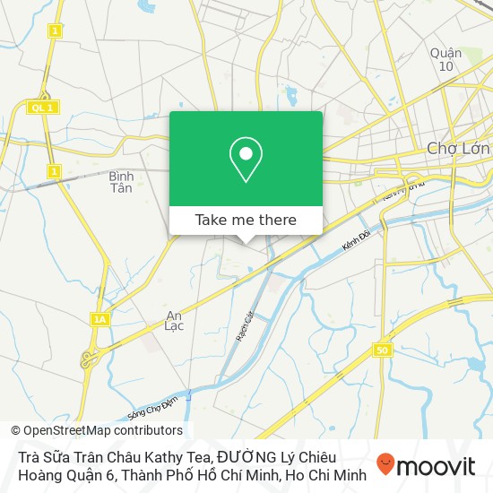 Trà Sữa Trân Châu Kathy Tea, ĐƯỜNG Lý Chiêu Hoàng Quận 6, Thành Phố Hồ Chí Minh map