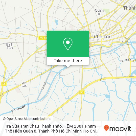 Trà Sữa Trân Châu Thanh Thảo, HẺM 2081 Phạm Thế Hiển Quận 8, Thành Phố Hồ Chí Minh map