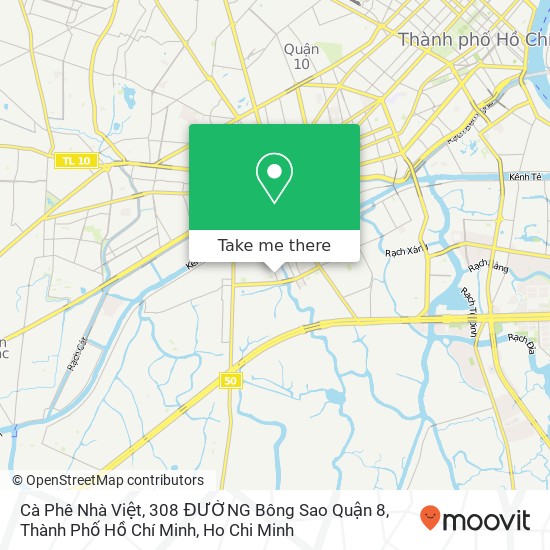 Cà Phê Nhà Việt, 308 ĐƯỜNG Bông Sao Quận 8, Thành Phố Hồ Chí Minh map