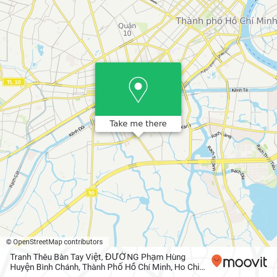 Tranh Thêu Bàn Tay Việt, ĐƯỜNG Phạm Hùng Huyện Bình Chánh, Thành Phố Hồ Chí Minh map