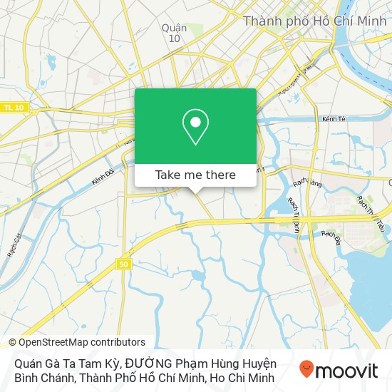 Quán Gà Ta Tam Kỳ, ĐƯỜNG Phạm Hùng Huyện Bình Chánh, Thành Phố Hồ Chí Minh map