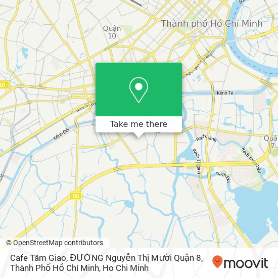Cafe Tâm Giao, ĐƯỜNG Nguyễn Thị Mười Quận 8, Thành Phố Hồ Chí Minh map