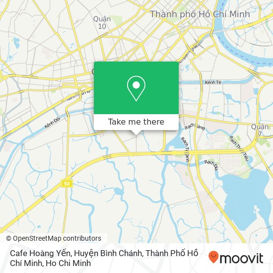 Cafe Hoàng Yến, Huyện Bình Chánh, Thành Phố Hồ Chí Minh map