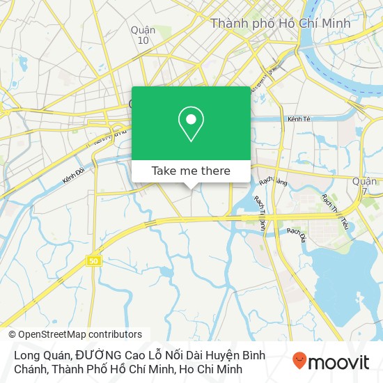 Long Quán, ĐƯỜNG Cao Lỗ Nối Dài Huyện Bình Chánh, Thành Phố Hồ Chí Minh map