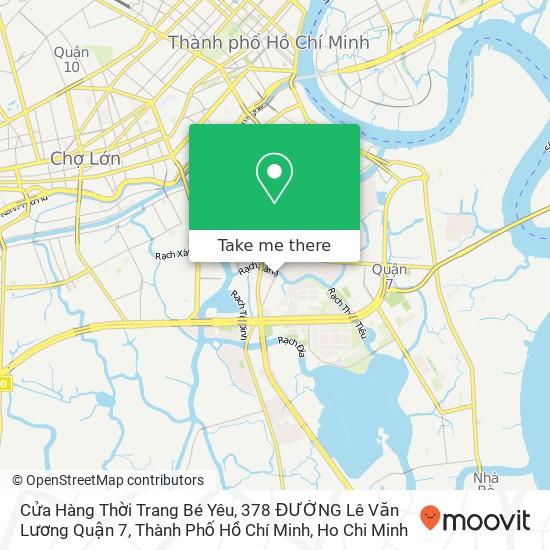 Cửa Hàng Thời Trang Bé Yêu, 378 ĐƯỜNG Lê Văn Lương Quận 7, Thành Phố Hồ Chí Minh map