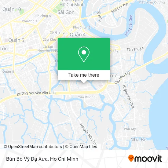 Bún Bò Vỹ Dạ Xưa map