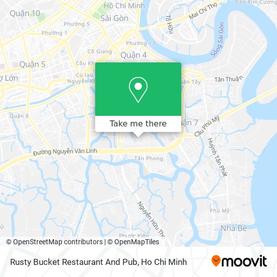 Rusty Bucket Restaurant And Pub map